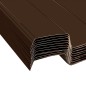 vidaXL Panel para tejado 12 unidades acero galvanizado marrón vidaXL Panel para tejado 12 unidades acero galvanizado marrón