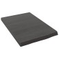 vidaXL Encimera baño madera maciza tratada gris oscuro 40x60x(2-4) cm vidaXL Encimera baño madera maciza tratada gris oscuro 40x60x(2-4) cm