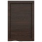 vidaXL Encimera baño madera maciza tratada gris oscuro 40x60x(2-4) cm vidaXL Encimera baño madera maciza tratada gris oscuro 40x60x(2-4) cm