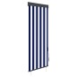 vidaXL Estor enrollable de exterior azul y blanco 60x250 cm vidaXL Estor enrollable de exterior azul y blanco 60x250 cm