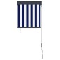 vidaXL Estor enrollable de exterior azul y blanco 60x250 cm vidaXL Estor enrollable de exterior azul y blanco 60x250 cm