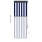 vidaXL Estor enrollable de exterior azul y blanco 60x250 cm vidaXL Estor enrollable de exterior azul y blanco 60x250 cm