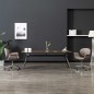 vidaXL Sillas de comedor giratorias 2 unidades tela gris taupé vidaXL Sillas de comedor giratorias 2 unidades tela gris taupé