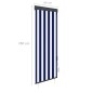vidaXL Estor enrollable de exterior azul y blanco 60x250 cm vidaXL Estor enrollable de exterior azul y blanco 60x250 cm
