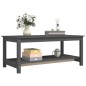 vidaXL Mesa de centro de madera maciza de pino gris 110x55x45 cm vidaXL Mesa de centro de madera maciza de pino gris 110x55x45 cm