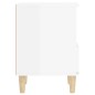 vidaXL Mesita de noche blanco brillante 40x35x50 cm vidaXL Mesita de noche blanco brillante 40x35x50 cm
