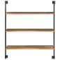 vidaXL Estantería de pared de madera maciza de acacia 94x35x113 cm vidaXL Estantería de pared de madera maciza de acacia 94x35x113 cm