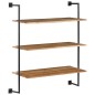 vidaXL Estantería de pared de madera maciza de acacia 94x35x113 cm vidaXL Estantería de pared de madera maciza de acacia 94x35x113 cm