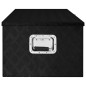vidaXL Caja de almacenaje de aluminio negro 100x55x37 cm vidaXL Caja de almacenaje de aluminio negro 100x55x37 cm