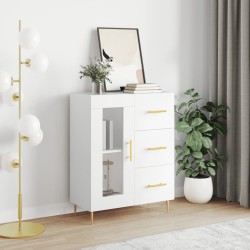 vidaXL Aparador de madera de ingeniería blanco 69,5x34x90 cm