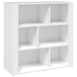 vidaXL Aparador de madera contrachapada blanco 80x30x80 cm