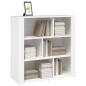 vidaXL Aparador de madera contrachapada blanco 80x30x80 cm vidaXL Aparador de madera contrachapada blanco 80x30x80 cm