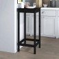 vidaXL Mesa alta de bar madera maciza de pino negro 50x50x110 cm vidaXL Mesa alta de bar madera maciza de pino negro 50x50x110 cm
