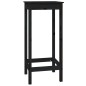 vidaXL Mesa alta de bar madera maciza de pino negro 50x50x110 cm vidaXL Mesa alta de bar madera maciza de pino negro 50x50x110 cm