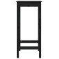 vidaXL Mesa alta de bar madera maciza de pino negro 50x50x110 cm vidaXL Mesa alta de bar madera maciza de pino negro 50x50x110 cm