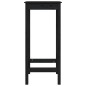 vidaXL Mesa alta de bar madera maciza de pino negro 50x50x110 cm vidaXL Mesa alta de bar madera maciza de pino negro 50x50x110 cm