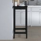 vidaXL Mesa alta de bar madera maciza de pino negro 50x50x110 cm vidaXL Mesa alta de bar madera maciza de pino negro 50x50x110 cm