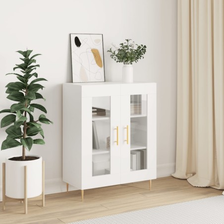 vidaXL Aparador de madera de ingeniería blanco 69,5x34x90 cm