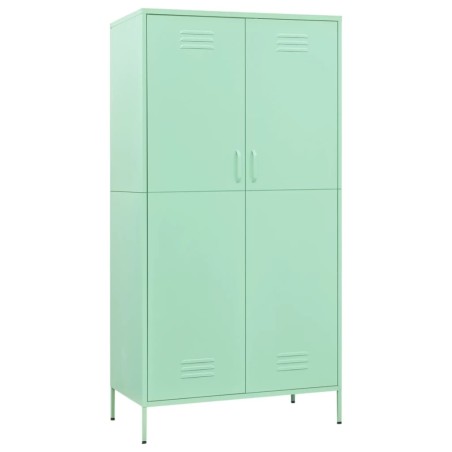 vidaXL Armario de acero verde menta 90x50x180 cm