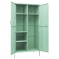 vidaXL Armario de acero verde menta 90x50x180 cm vidaXL Armario de acero verde menta 90x50x180 cm