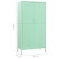 vidaXL Armario de acero verde menta 90x50x180 cm vidaXL Armario de acero verde menta 90x50x180 cm