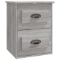 vidaXL Mesita de noche de pared 2 uds gris Sonoma 41,5x36x53 cm vidaXL Mesita de noche de pared 2 uds gris Sonoma 41,5x36x53 cm