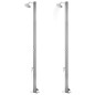 vidaXL Ducha de jardín con base marrón 220 cm acero inoxidable vidaXL Ducha de jardín con base marrón 220 cm acero inoxidable