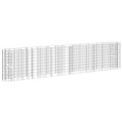 vidaXL Arriate de gaviones de hierro galvanizado 470x50x100 cm