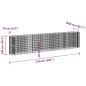 vidaXL Arriate de gaviones de hierro galvanizado 470x50x100 cm vidaXL Arriate de gaviones de hierro galvanizado 470x50x100 cm