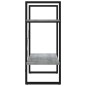 vidaXL Estantería 2 niveles madera contrachapada gris 60x30x70 cm vidaXL Estantería 2 niveles madera contrachapada gris 60x30x70 cm