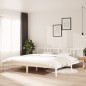 vidaXL Estructura de cama madera maciza blanco 200x200 cm vidaXL Estructura de cama madera maciza blanco 200x200 cm