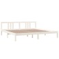 vidaXL Estructura de cama madera maciza blanco 200x200 cm vidaXL Estructura de cama madera maciza blanco 200x200 cm