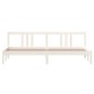 vidaXL Estructura de cama madera maciza blanco 200x200 cm vidaXL Estructura de cama madera maciza blanco 200x200 cm