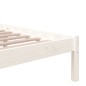 vidaXL Estructura de cama madera maciza blanco 200x200 cm vidaXL Estructura de cama madera maciza blanco 200x200 cm
