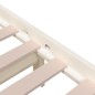 vidaXL Estructura de cama madera maciza blanco 200x200 cm vidaXL Estructura de cama madera maciza blanco 200x200 cm