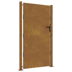 vidaXL Puerta de jardín acero corten 105x180 cm