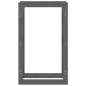 vidaXL Estante para leña madera maciza de pino gris 60x25x100 cm vidaXL Estante para leña madera maciza de pino gris 60x25x100 cm