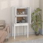vidaXL Aparador alto madera maciza de pino blanco 60x40x120 cm