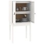 vidaXL Aparador alto madera maciza de pino blanco 60x40x120 cm