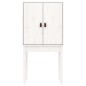 vidaXL Aparador alto madera maciza de pino blanco 60x40x120 cm