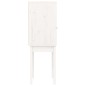 vidaXL Aparador alto madera maciza de pino blanco 60x40x120 cm