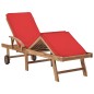 vidaXL Tumbonas con cojines 2 unidades madera maciza de teca rojo vidaXL Tumbonas con cojines 2 unidades madera maciza de teca rojo