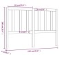 vidaXL Cabecero de cama madera maciza de pino 126x4x100 cm vidaXL Cabecero de cama madera maciza de pino 126x4x100 cm