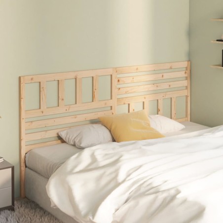 vidaXL Cabecero de cama madera maciza de pino 206x4x100 cm