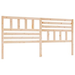 vidaXL Cabecero de cama madera maciza de pino 206x4x100 cm