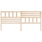 vidaXL Cabecero de cama madera maciza de pino 206x4x100 cm vidaXL Cabecero de cama madera maciza de pino 206x4x100 cm