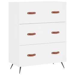 vidaXL Cómoda madera de ingeniería blanco 69,5x34x90 cm