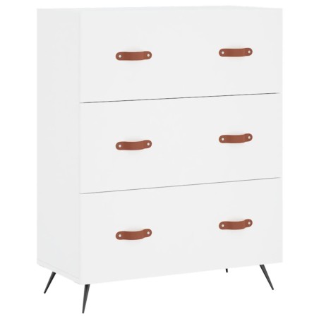 vidaXL Cómoda madera de ingeniería blanco 69,5x34x90 cm