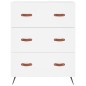 vidaXL Cómoda madera de ingeniería blanco 69,5x34x90 cm vidaXL Cómoda madera de ingeniería blanco 69,5x34x90 cm