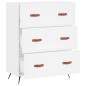 vidaXL Cómoda madera de ingeniería blanco 69,5x34x90 cm vidaXL Cómoda madera de ingeniería blanco 69,5x34x90 cm